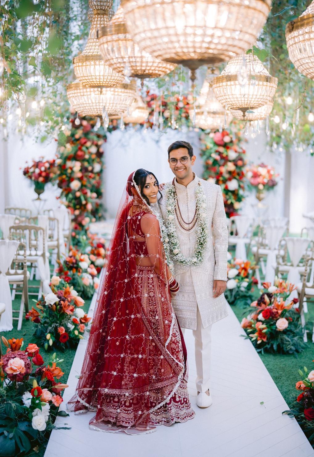 Indian Wedding Page Couple Portrait Picture (1)